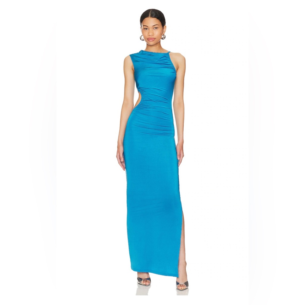 Nicola Maxi Dress in Blue